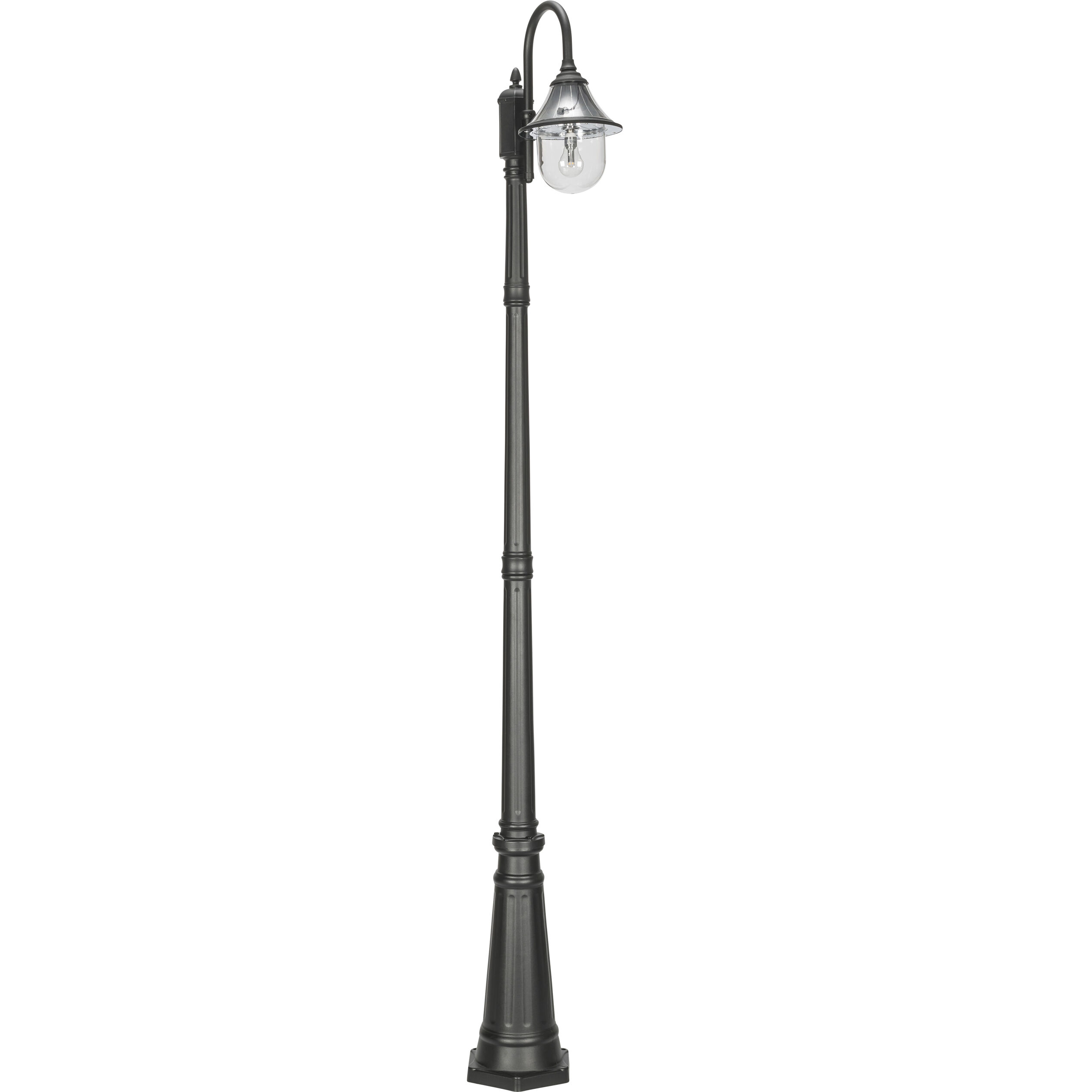 Orion 1 Light 94.63 inch Black Post Light, Solar